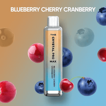 Crystal Pro Max Blueberry Cherry Cranberry 4000 Disposable Box of 10 - £78.99