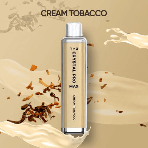 Crystal Pro Max Cream Tobacco 4000 Disposable Box of 10 - £78.99