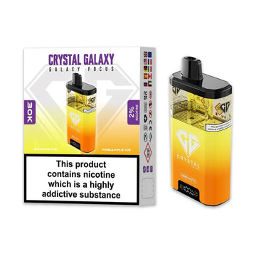 Crystal Galaxy Focus 30K Puff Vape Kit – Dual Flavour, Rechargeable