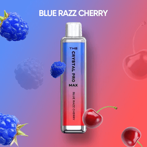 Crystal Pro Max Blue Razz Cherry 4000 Disposable Box of 10 - £68.99