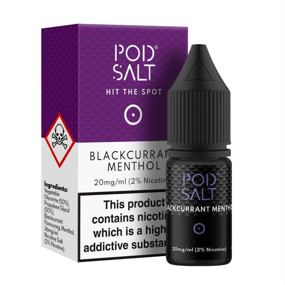 Pod Salt Blackcurrant Menthol Nic Salt 10ml Pack of 5
