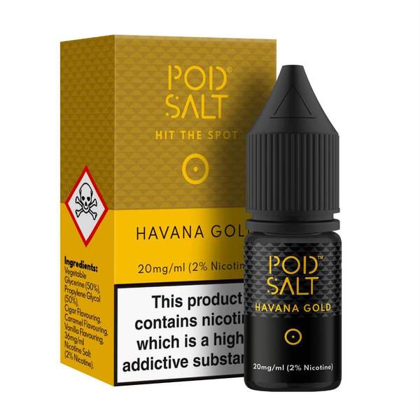 Pod Salt Havana Gold Nic Salt 10ml Pack of 5