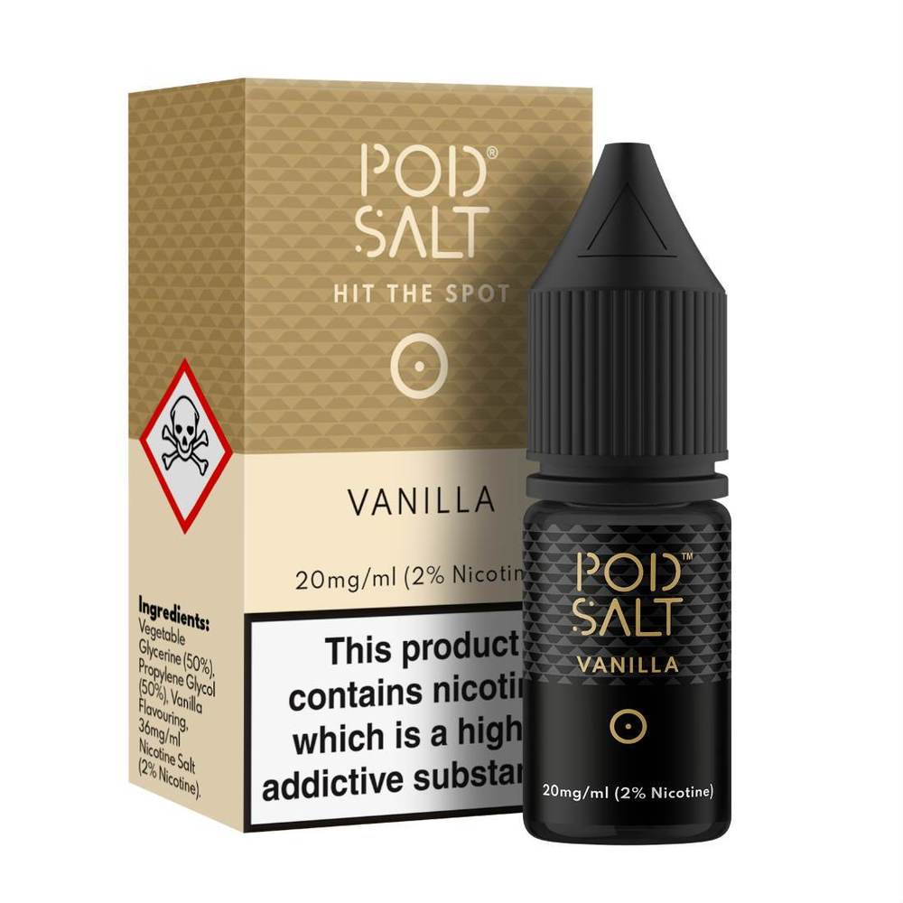 Pod Salt Vanilla Nic Salt 10ml Pack of 5