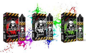 AREA 51 E-LIQUID ALL FAVOURS AVAILABLE 100ML