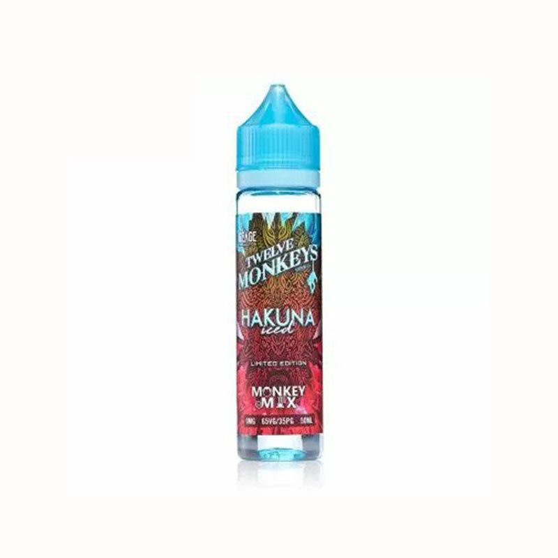 Twelve 12 Monkeys Limited Edition 60ml short fill E Liquid 0mg 3mg vape juice