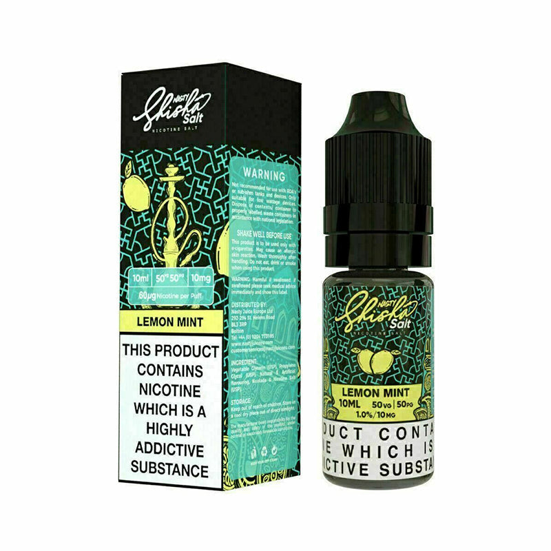 Nasty SHISHA Nic Salt | 10mg & 20mg | 10ml | 50/50 VG PG | E-Liquid Vape Juice
