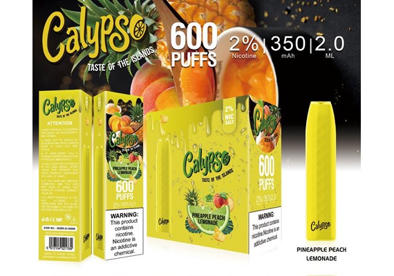 CALYPSO DISPOSABLE POD DEVICE 600 Puffs