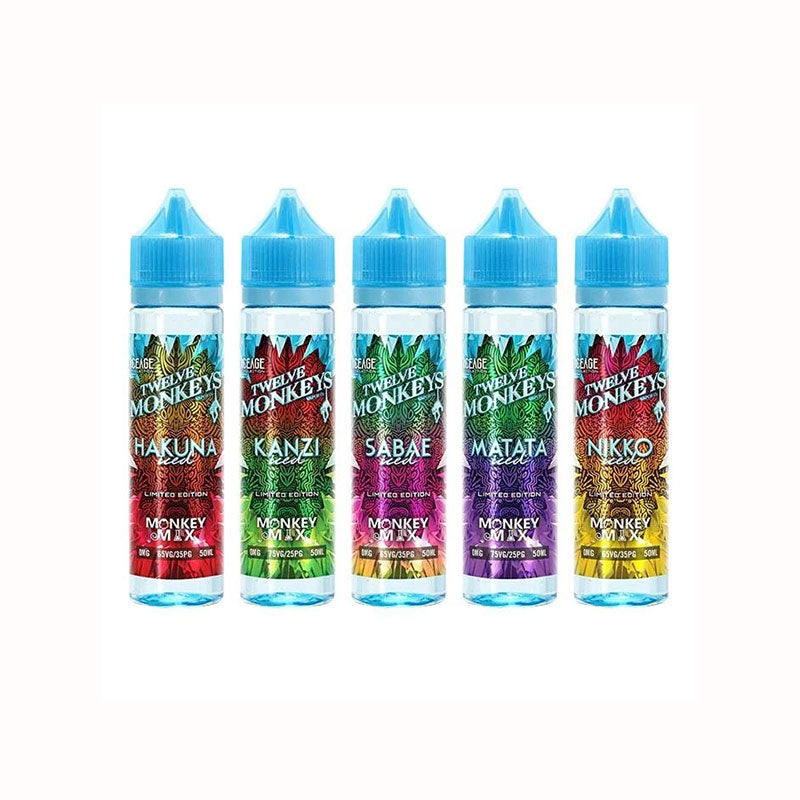 Twelve 12 Monkeys Limited Edition 60ml short fill E Liquid 0mg 3mg vape juice