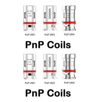 VOOPOO PnP Coils - VM1, VM3, VM4, VM5, VM6, M1, M2, R1, R2, TR1, TM1, TM2, DM2, DM1 - Pack of 5 Replacement Coils for TPP Tank - Vapourse